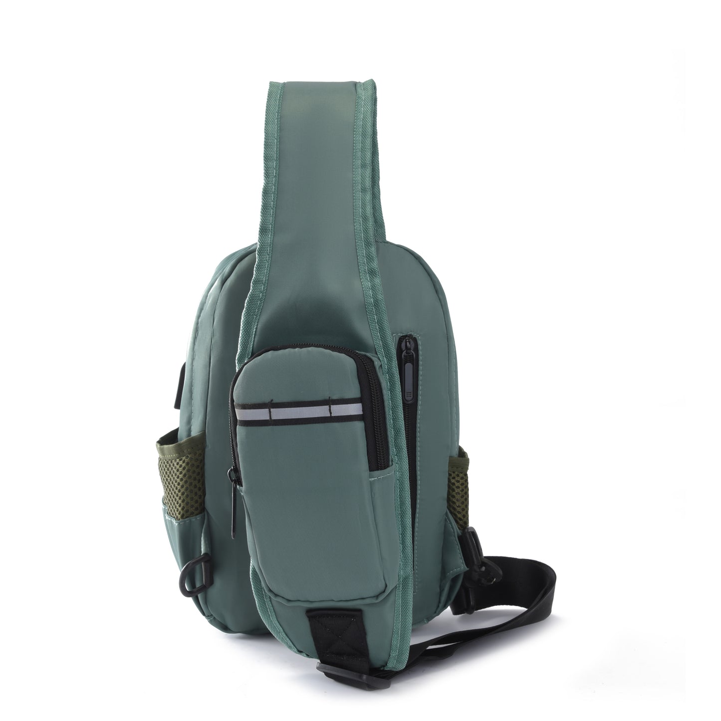 Lior USB Charging Port Multi Pocket Shoulder Bag