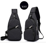 Lior Shoulder Crossbody Backpack With USB Cable