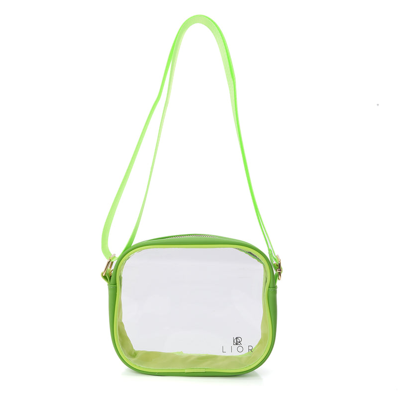 Lior Clear Bag Stadium Approved - Clear Crossbody Purse Bag, with Adjustable Shoulder Strap