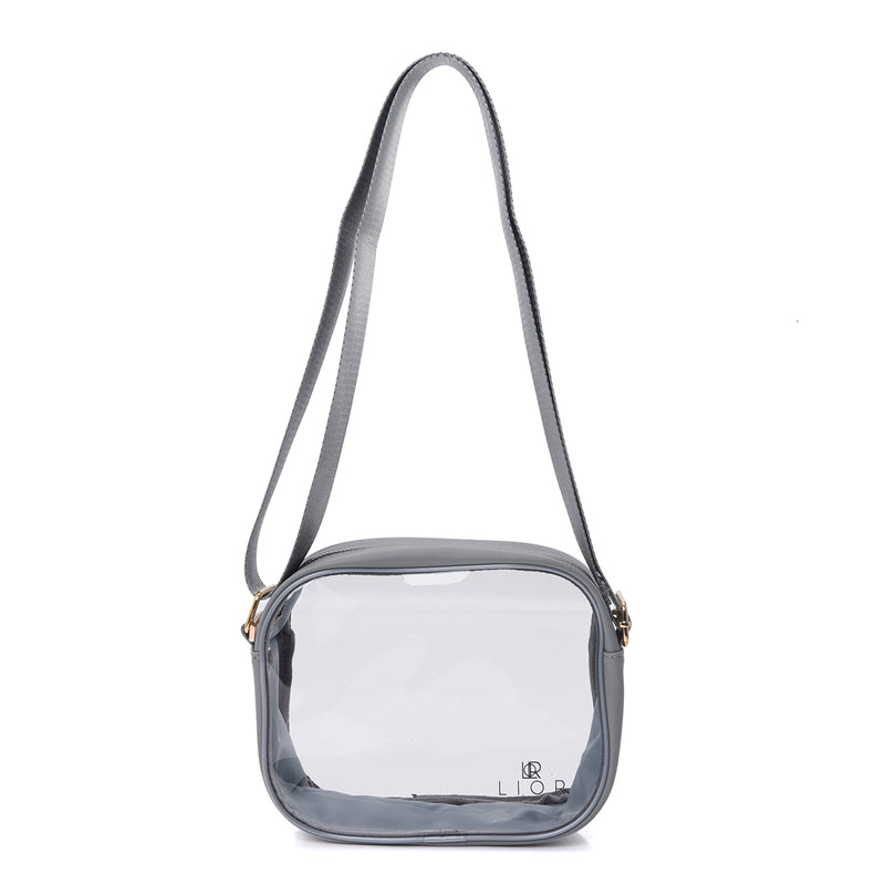 Lior Clear Bag Stadium Approved - Clear Crossbody Purse Bag, with Adjustable Shoulder Strap