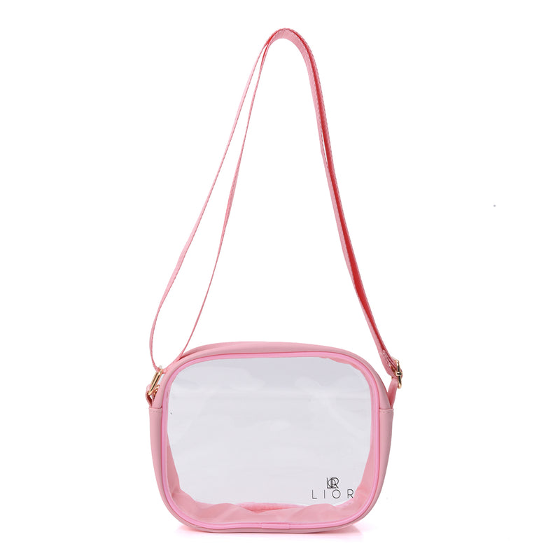 Lior Clear Bag Stadium Approved - Clear Crossbody Purse Bag, with Adjustable Shoulder Strap