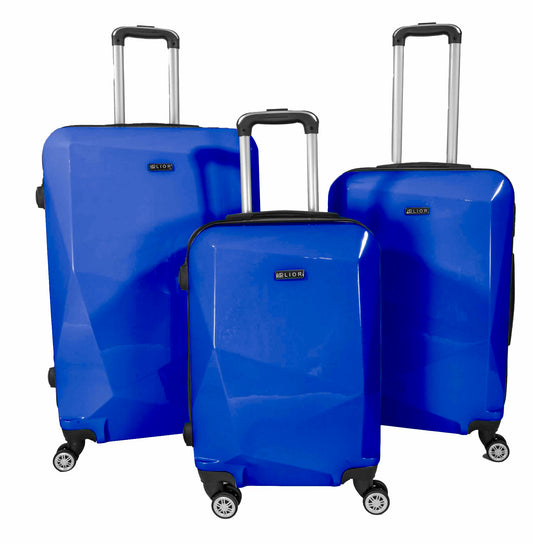 LIOR 3 Piece Set Luggage Sets Suitcase Hardshell Lightweight Spinner Wheels