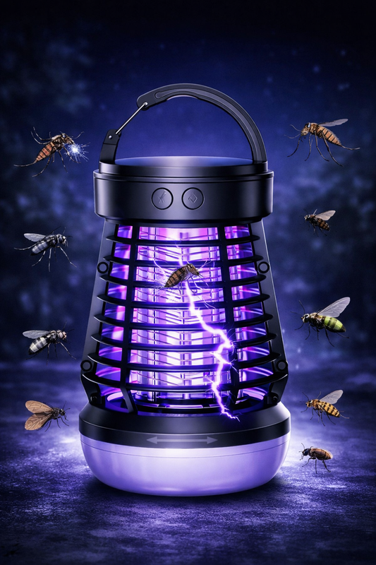 3 in 1 Outdoor & Indoor Bug Zapper – 7 Hour – Frequency & Blue Light Attraction-Rechargeable