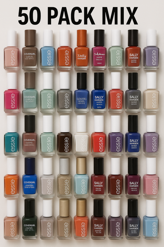 50 PACK MIXED BRANDED NAIL POLISH