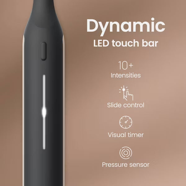 quip Ultra Next Generation Smart Sonic Electric Toothbrush with Timer Multiple Modes and Travel Case- Eclipse