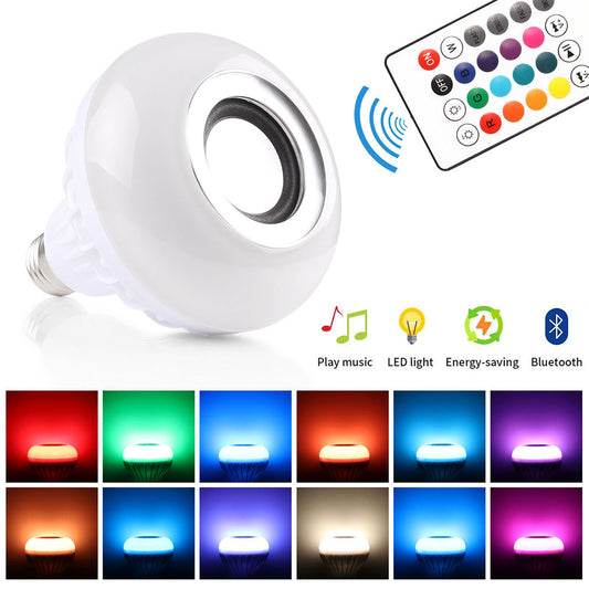 12W LED Light Bulb Wifi Bluetooth Speaker With Remote Control