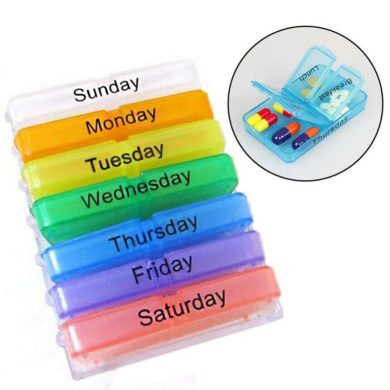 6 Pack 7 Day Pill Case