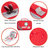 258 Piece First Aid Kit -Includes Eyewash, Ice(Cold) Pack, Moleskin Pad and Emergency Blanket for Travel, Home, Office, Car, Camping