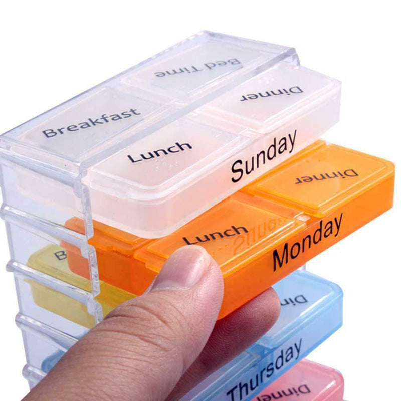 6 Pack 7 Day Pill Case