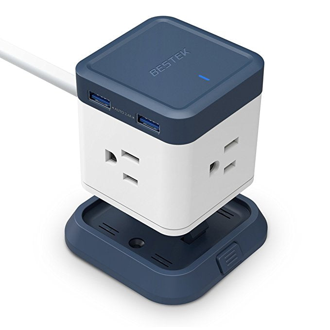 BESTEK Cube 3-Outlet Travel Power Strip