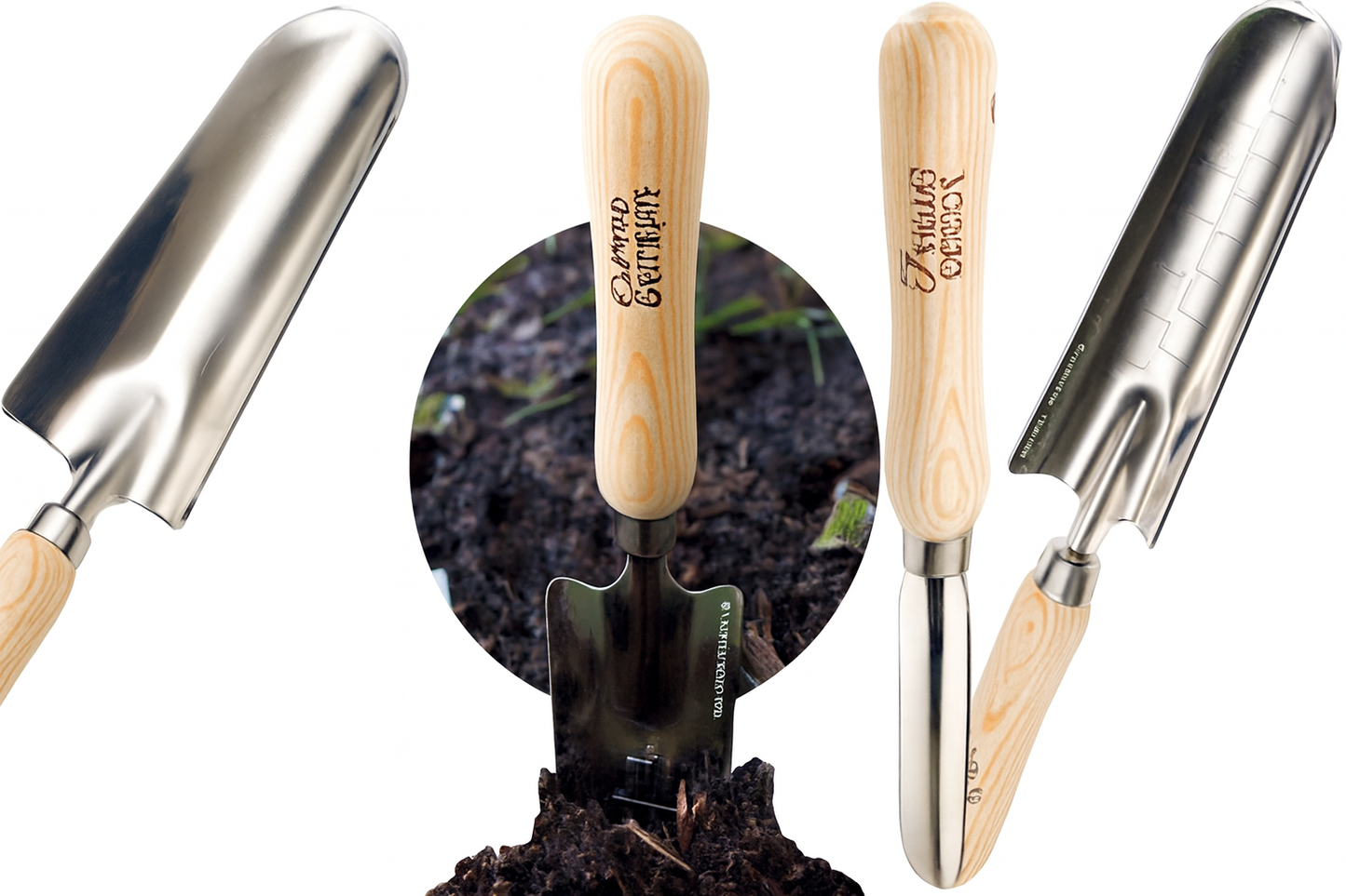 3 Pack Cate's Garden Garden Transplanter Trowel Premium Transplanter Tool