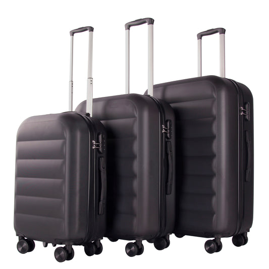 3-Piece Lior Luggage Set with TSA Locks, Expandable, and Friction-Resistant - Includes 20", 24" & 28" Spinner Suitcases