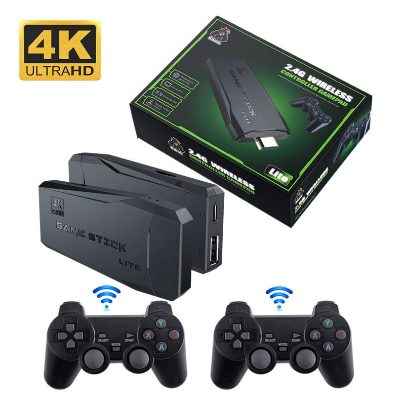 Retro Video Game Console with 10888 Games Wireless 4K 32GB Joystick Controllers