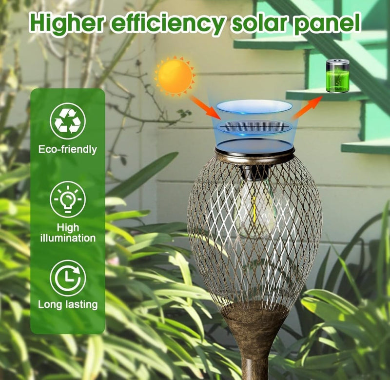 4 Pack Solar Lights Outdoor IP65 Waterproof Bronze