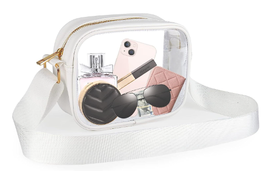 Lior Clear Bag Stadium Approved - Clear Crossbody Purse Bag, with Adjustable Shoulder Strap