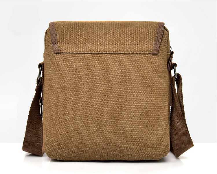 Lior Vintage Canvas Multi-Pocket Messenger Bag – Unisex Crossbody Shoulder Satchel