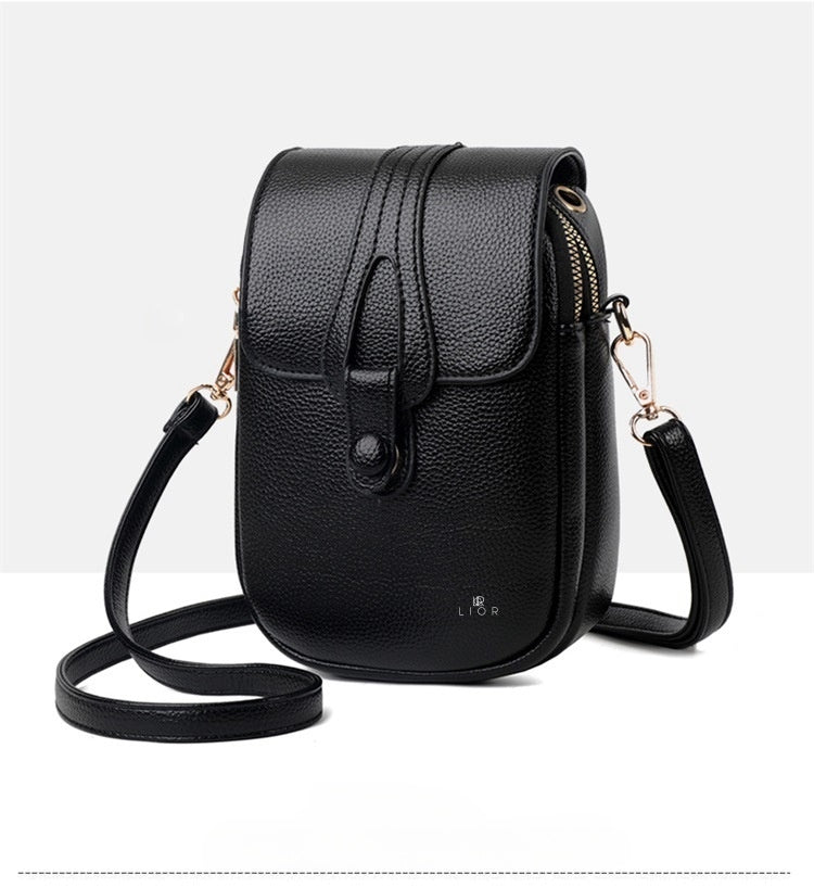 Lior's Timeless Retro Leather Shoulder Bag