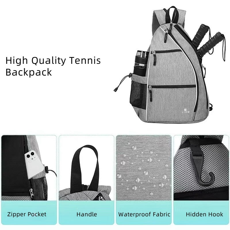 Lior Adjustable Crossbody Sling Bag Pickleball Backpack