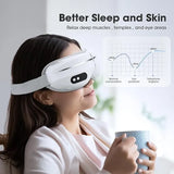 Eye Massager with Heat – Wireless Rechargeable Eye Mask with Music