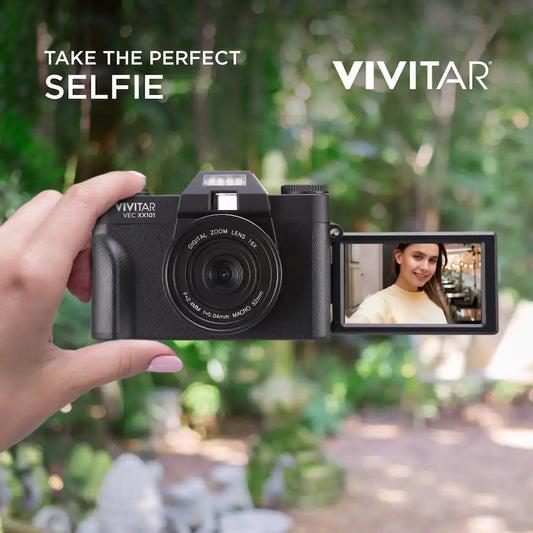 Vivitar - VECXX101 4K Digital Camera - Black-Refurbished