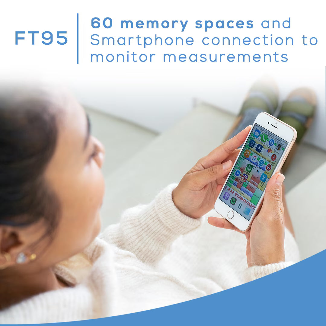 Beurer Bluetooth Non-Contact Infrared Thermometer, XL Illuminated Display, 60 Memory Spaces, FT95