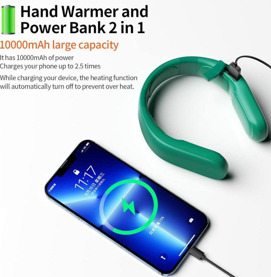 10000mah Rechargeable Neck Warmer,for Necks Up to 8 inches Wide