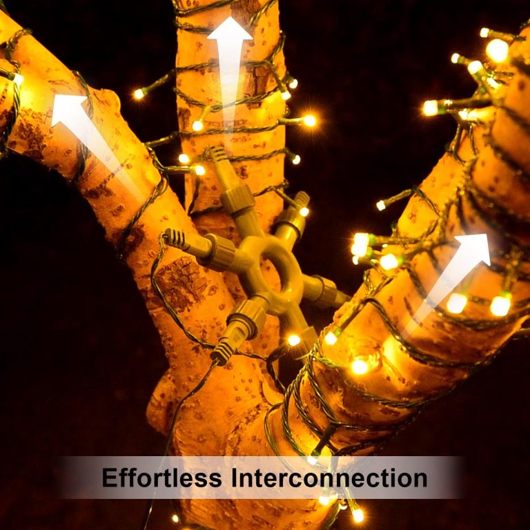 750 LED 245FT Star String Lights – Warm White – 8 Modes – Green Wire