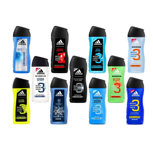 8-Pack Assorted Adidas Shower Gel For Men 250ml