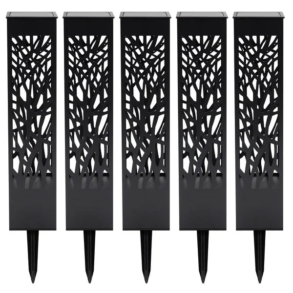 Tommy Bahama Square Solar Bollard Lights, 35 Lumen, 5-pack