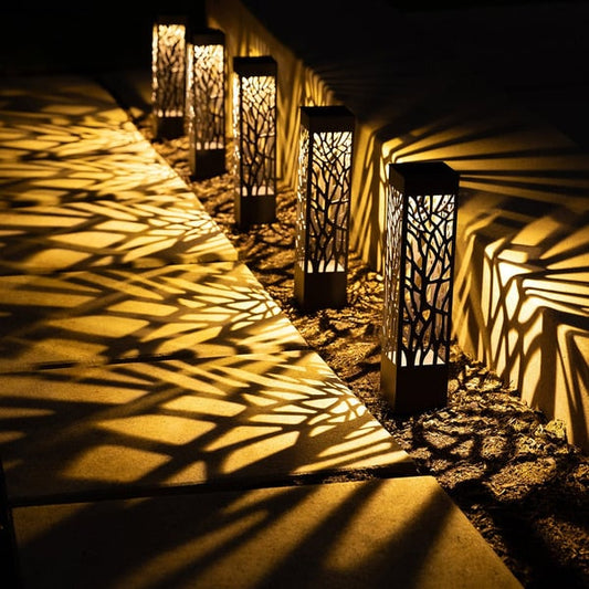 Tommy Bahama Square Solar Bollard Lights, 35 Lumen, 5-pack