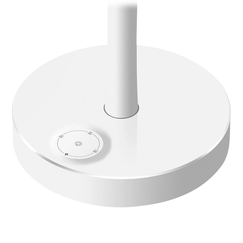 GeoSmartPro AirLit Voice-Enabled Portable Smart Desk Fan with Ring Light Mirror