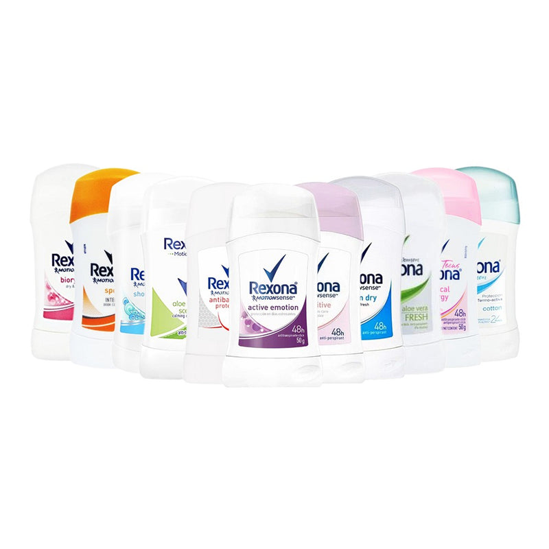 10 pack Assorted Rexona Women Deodorant Stick 50ml