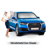 2 Pack: BritenWay Windshield Car Sun Shade - Sunshade UV Auto Protector