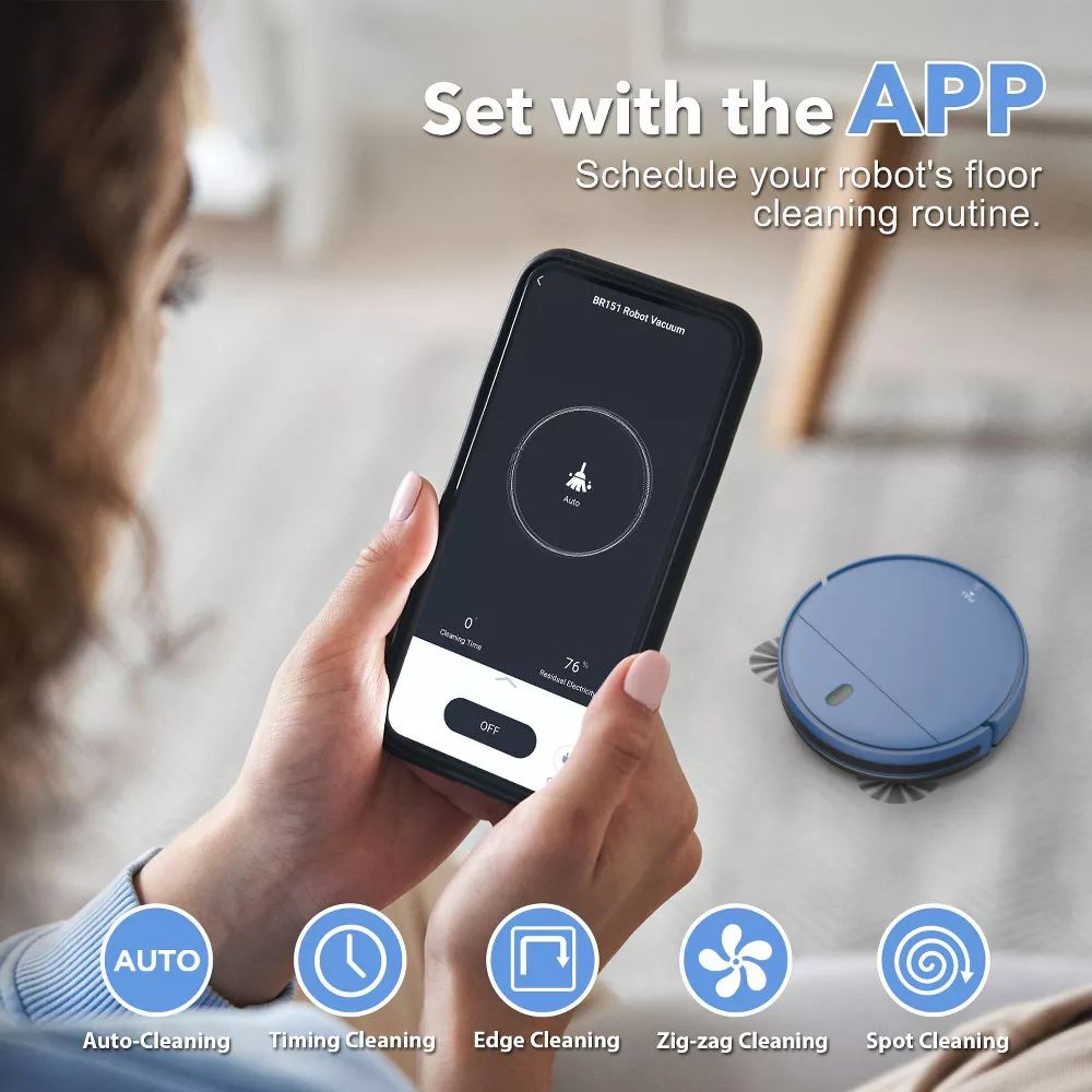 MAMNV BR151 Robot Vacuum and Mop Combo