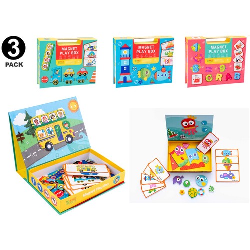 3 Pack Children's Magnetic Puzzle Early Education Educational Toys