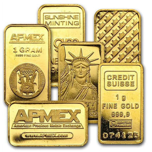 1 Gram .9999 Fine Gold Bar
