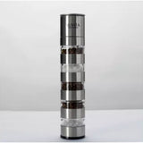 Nuvita Stackable Stainless Steel 5-in-1 Salt & Pepper Mill