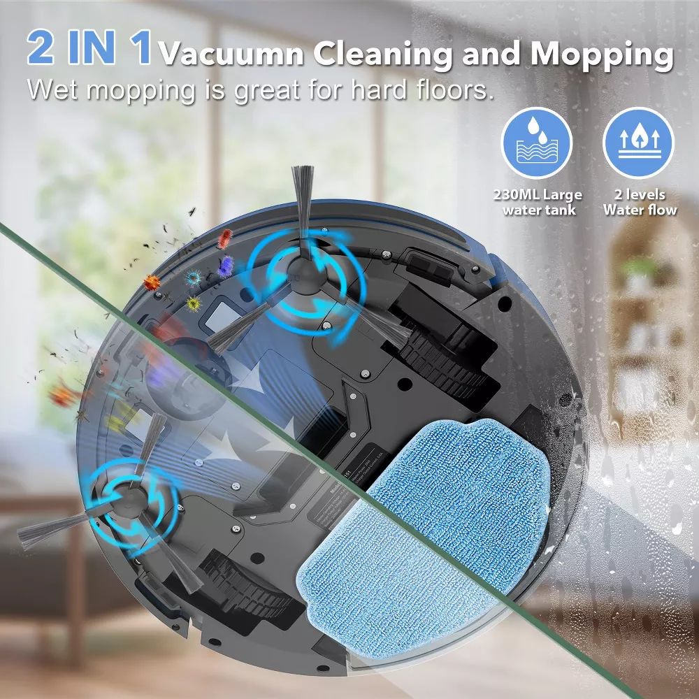 MAMNV BR151 Robot Vacuum and Mop Combo