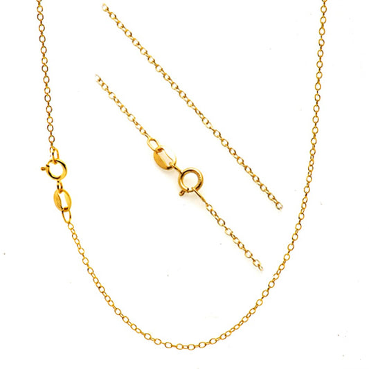 12-Pack Gold Plated Cable Chain