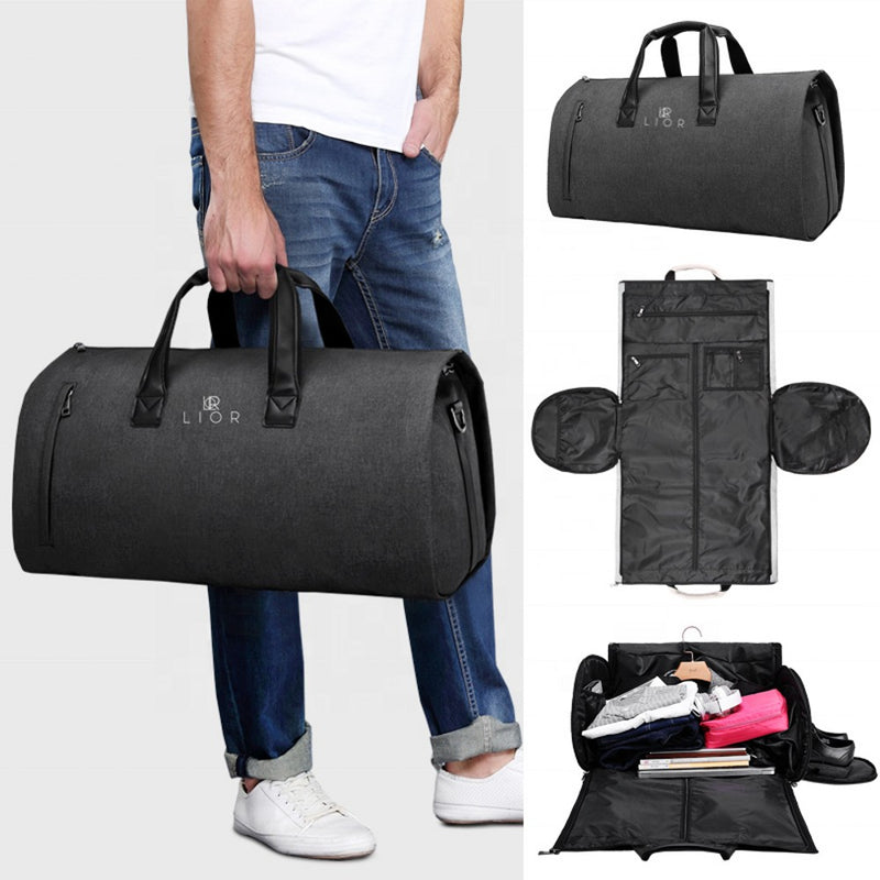 Lior Convertible Garment Bag with Shoulder Strap