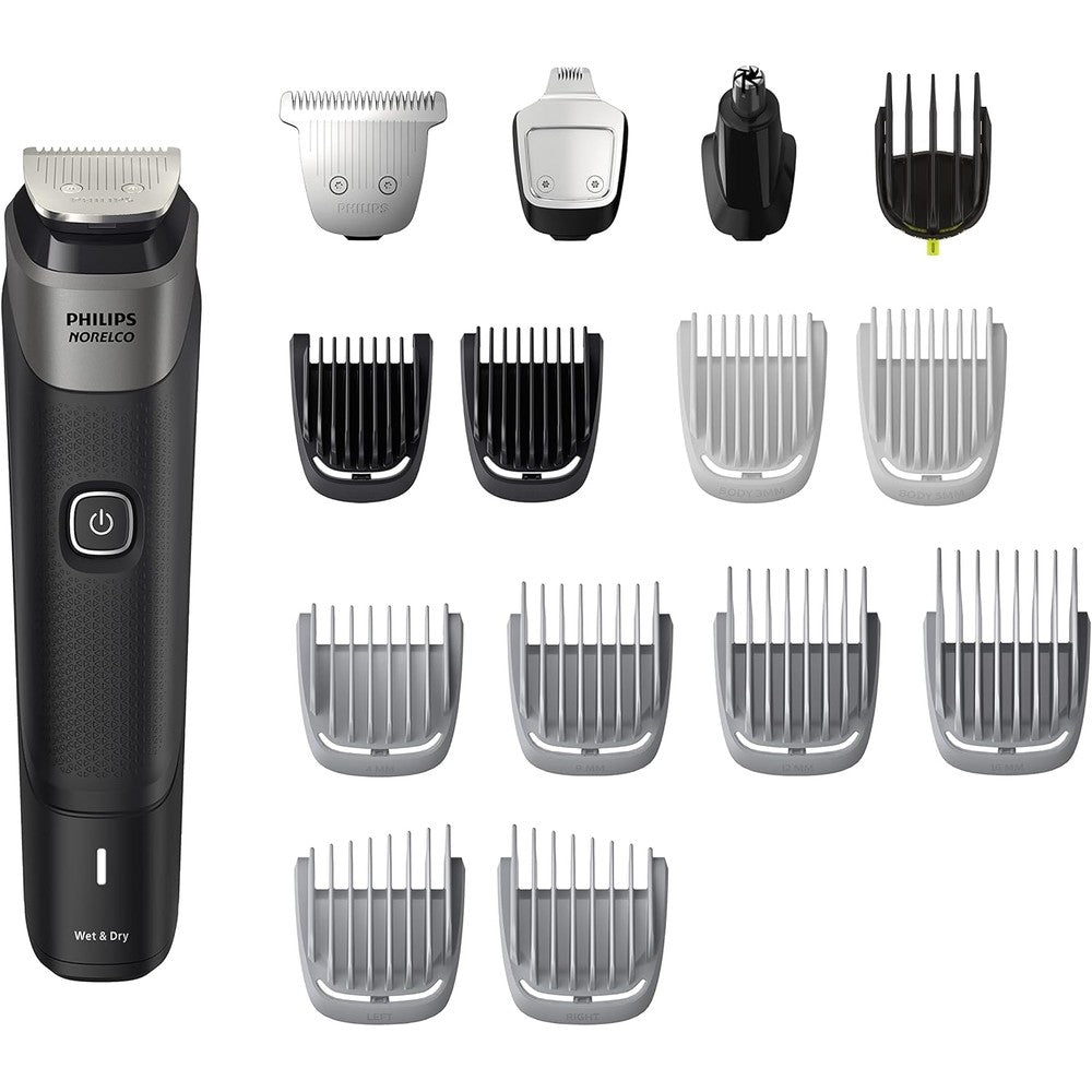Philips Norelco Multigroom Series 5000 18 Piece, Beard Face, Hair, Body and Intimate Hair Trimmer for Men