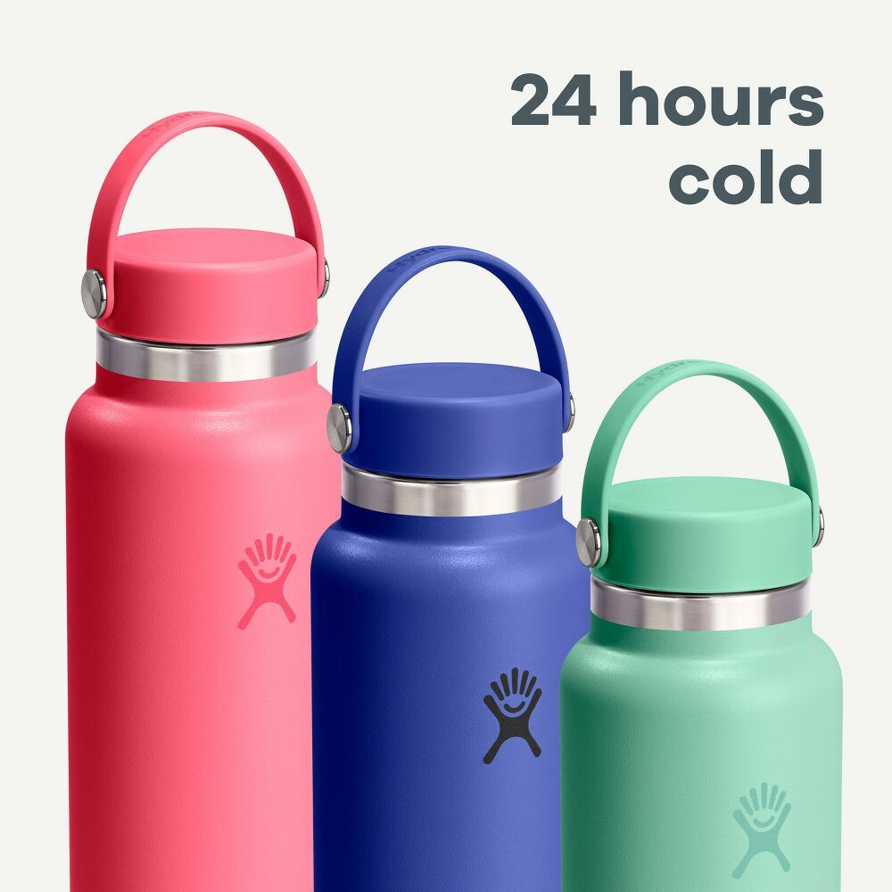 Hydro Flask Store Hydro Flask Water Bottle - Insulated Stainless Steel - Wide Mouth Chug Lid, Non Spill, Leakproof in 32 Oz