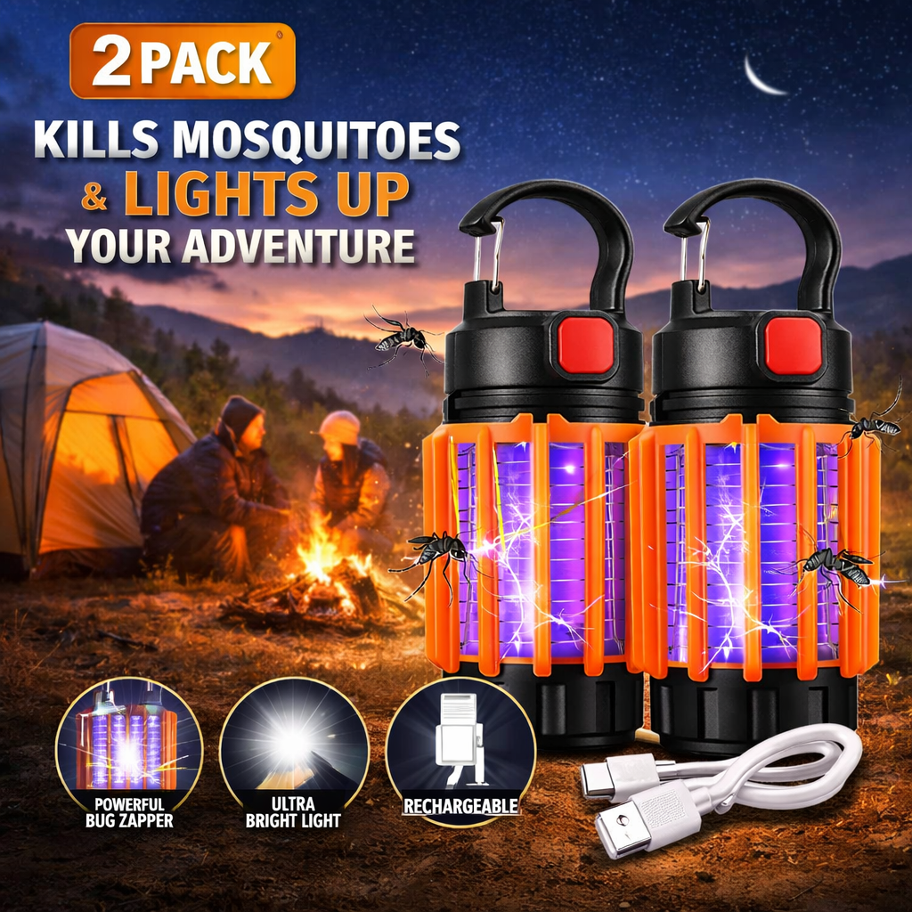 2-Pack Small Mosquito Zapper Lanterns