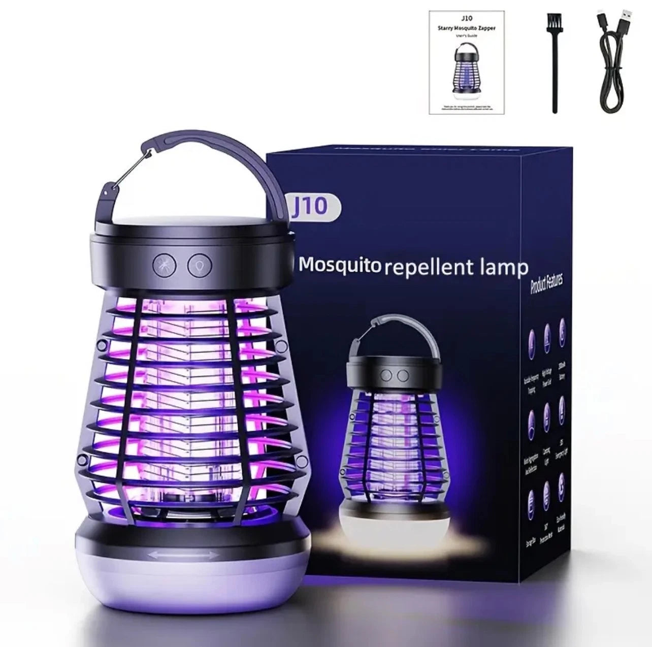 3 in 1 Outdoor & Indoor Bug Zapper – 7 Hour – Frequency & Blue Light Attraction-Rechargeable