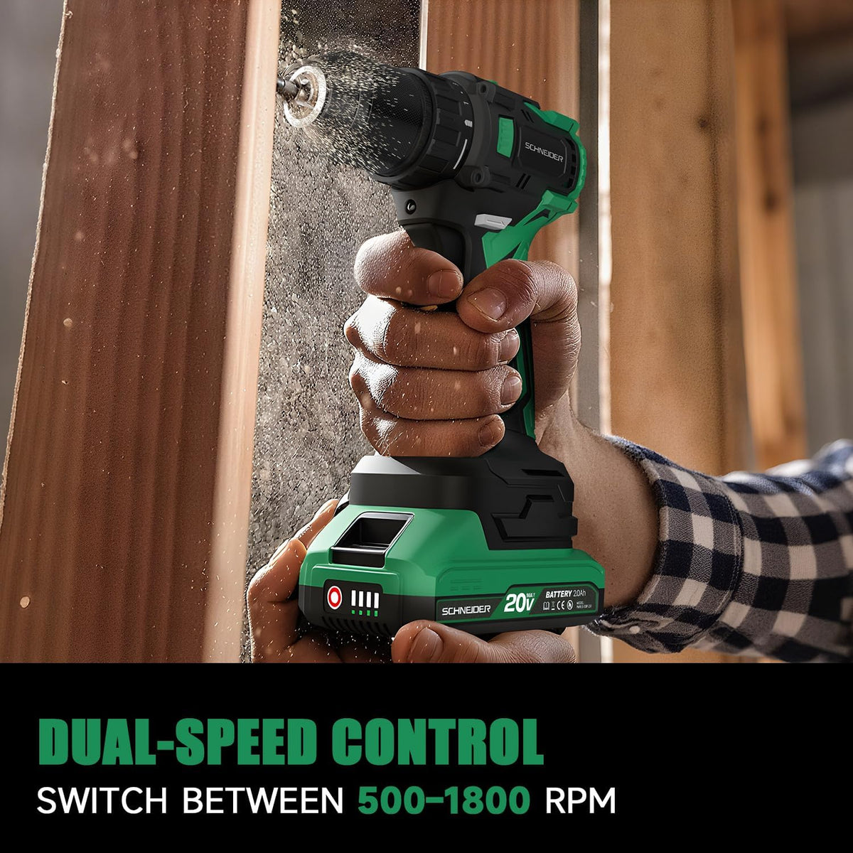 Schneider 20V drill batteries and charger