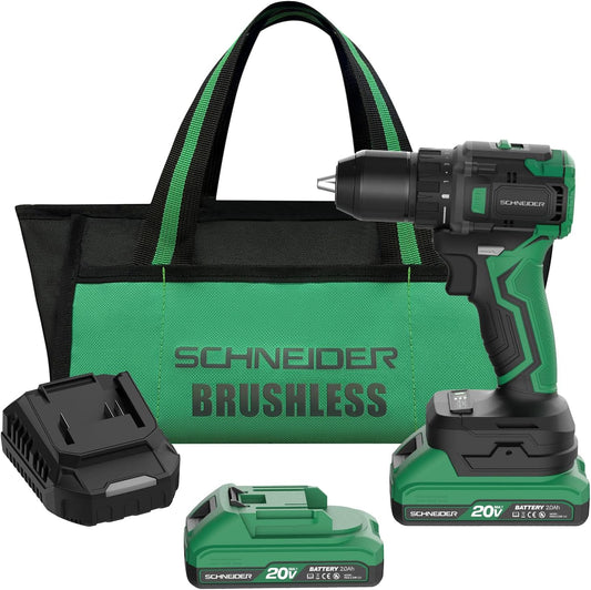 Schneider 20V MAX brushless cordless drill kit