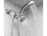 Easy Install 5-Function Dual Shower Head and Massager Set in Chrome