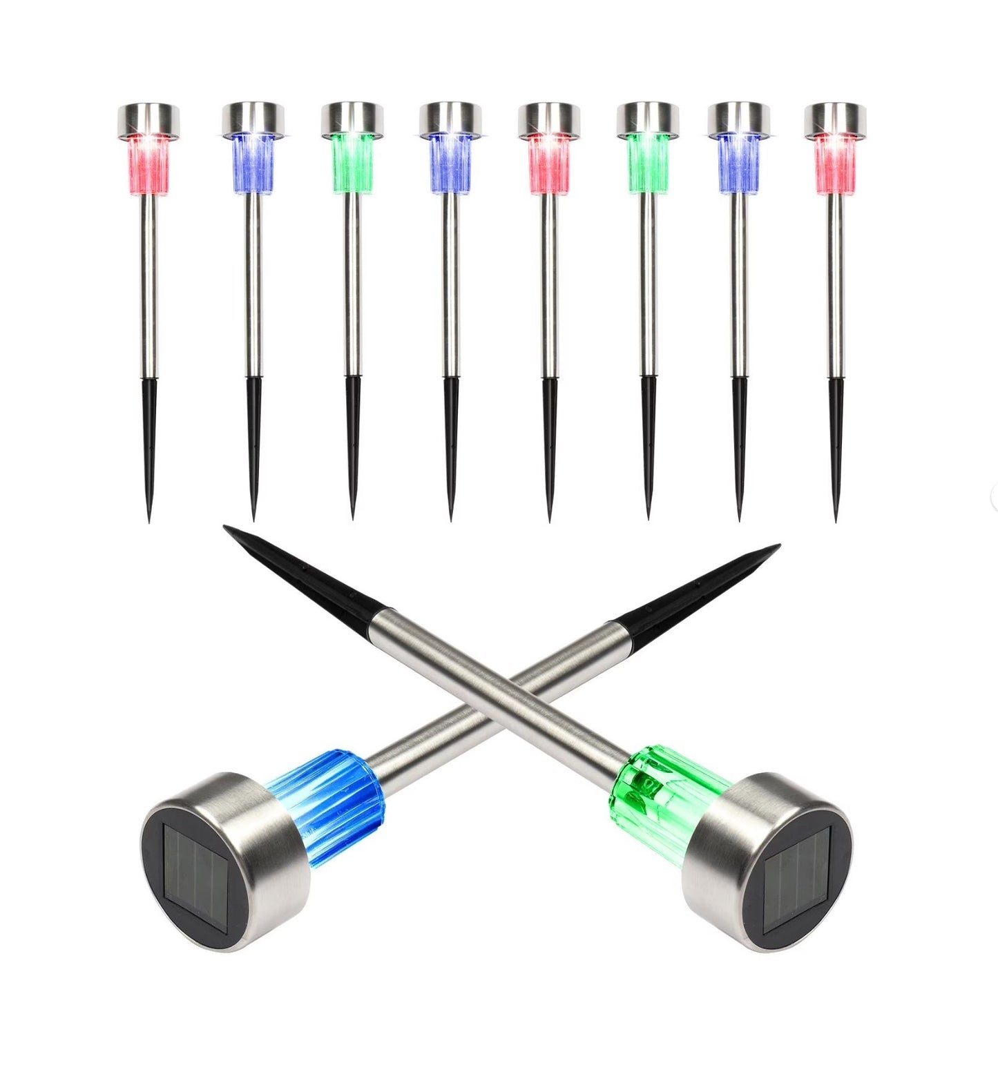 10 Pack Solar Patio Garden Path Lights