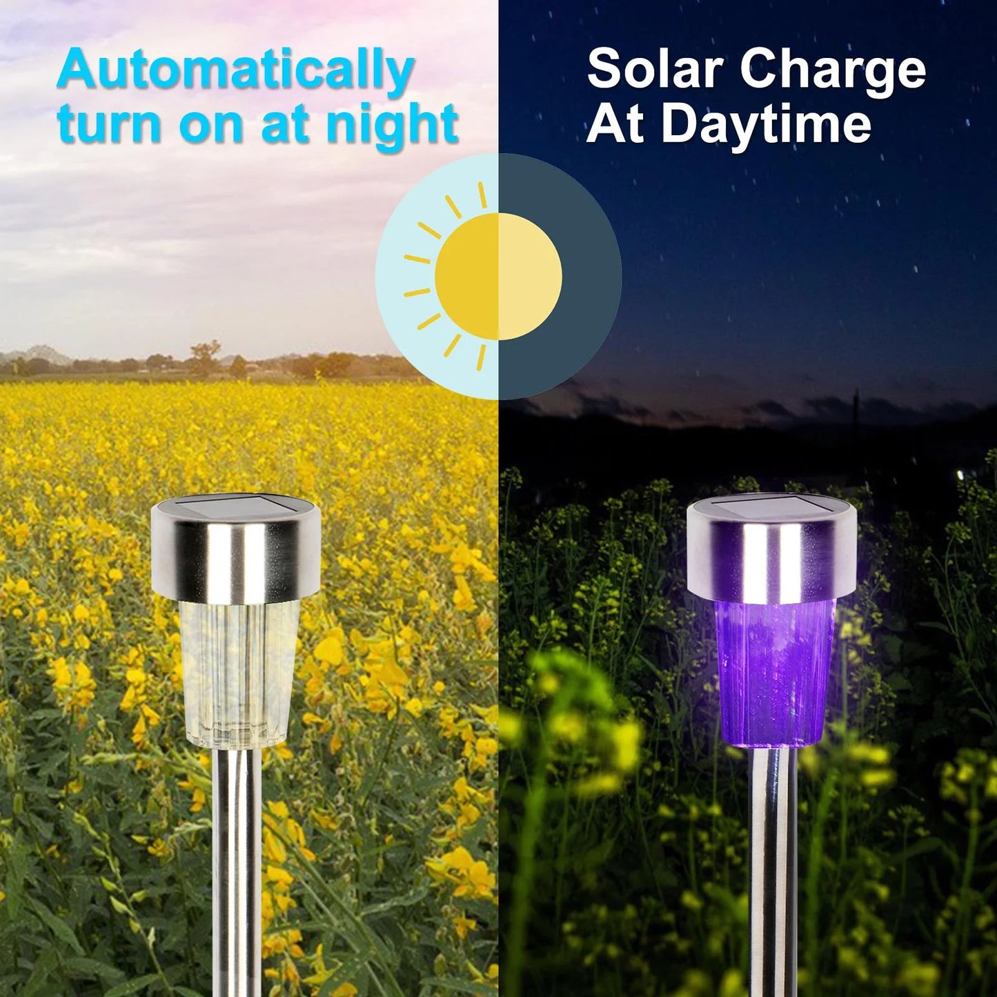 10 Pack Solar Patio Garden Path Lights