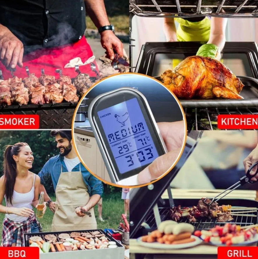 Digital Wireless Thermometer – Kitchen Oven – Outdoor Grill/Barbeque